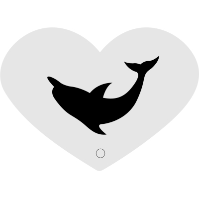 Schminkstencil mini - Dolfijn