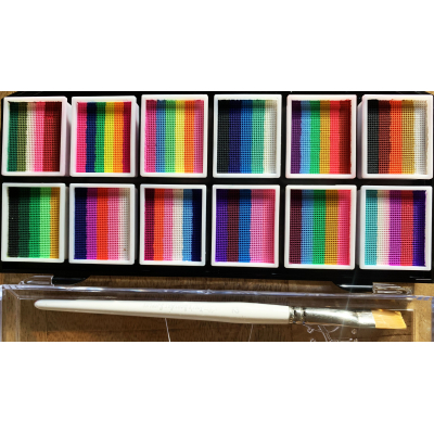 Joli’s Splitcake regenboog schminkpalet (L)12 x 5 kleuren 
