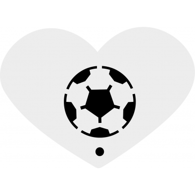 Schminkstencil mini - Voetbal