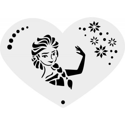 Schminkstencil Frozen - Elsa