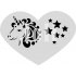 Schminkstencil Unicorn