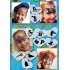 Schminkstencil Sinterklaas set 10pcs