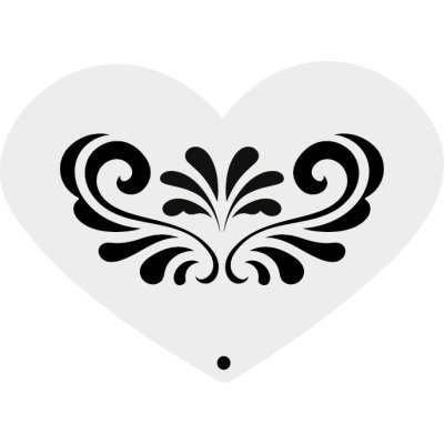 Schminkstencil Swirl Tiara
